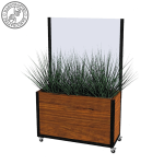Baylis with Screen Industrial Cafe Planter, Wooden Cafe Planter, Bespoke Cafe Planter, Custom-Made Cafe Planter, Restaurant Cafe Planter, Commercial Planters, Hospitality Planters, Planters for Cafes