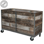 Combination Industrial Cafe Planter, Wooden Cafe Planter. Restaurant Planter, Bespoke Cafe Planters, Planter on Wheels, Custom Made Planter, Commercial Planters, Hospitality Planters, Planters for Cafes