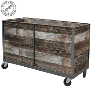 Combination Industrial Cafe Planter, Wooden Cafe Planter. Restaurant Planter, Bespoke Cafe Planters, Planter on Wheels, Custom Made Planter, Commercial Planters, Hospitality Planters, Planters for Cafes