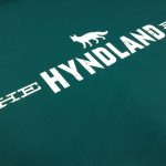 The Hyland Fox - Dark Green Canvas with a White Heat Pressed Vinyl Logo