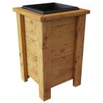 Wooden Valant Planter with Planter Insert