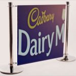 Foamboard Cafe Barrier System - Cadbury