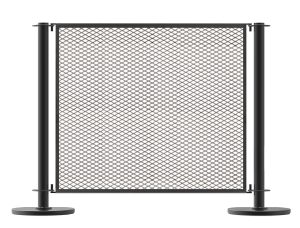 Mesh Café Panels, Metal Mesh Cafe Barrier Posts, Metal Design Panels, Outdoor Cafe Panels, Bespoke Cafe Panels, Restaurant Cafe Panels, Custom Design Cafe Panels, Commercial Cafe Panels, Cafe Barrier System, Cafe Windbreaks, Barrier Stanchions