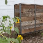 Commercial Combination Industrial Cafe Planter Design Options Made From Metal & Wood, Commercial Planters, Commercial Cafe Planter, Handmade Cafe Planter, Wooden Planters, Bespoke Cafe Planters, Custom Made Planters, Wood Planter, Outdoor Planters