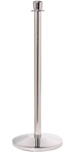 Leader Crown Rope Post in Stainless Steel Finish