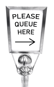 Ring Sign Holder for Café Posts & Traditional Posts, Rope & Post, Rope Signage, Rope Cafe Barrier Post Sign