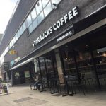 Starbucks Awning in Black with White Logo