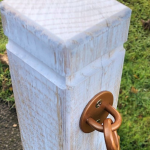 Rustic Rope Barrier with Bronze Fittings