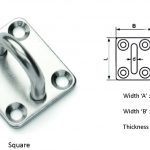 Square Stainless Steel Wall Plate
