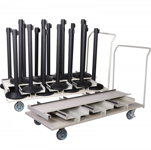 Vertical Storage Trolley for Barrier Posts