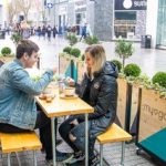 Myga Wooden Scaffold Table & Bench Furniture Set, Scaffold Wood Table, Scaffold Wood Bench, Scaffold Fixings, Commercial Furniture, Bespoke Wooden Furniture, Outdoor Tables, Printed Planters, Cafe Planters, Wooden Cafe Planters