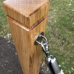 Rustic Oak Posts with Polyhelp Rope Close Up