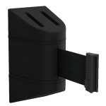 Mini Retractable Wall Mount in Black with Black Tape