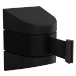 Midi Retractable Wall Mount in Black with Black Tape