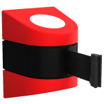 Midi Retractable Wall Mount in Red with Black Tape