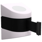Midi Retractable Wall Mount in White with Black Tape
