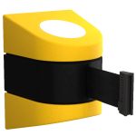 Midi Retractable Wall Mount in Yellow with Black Tape