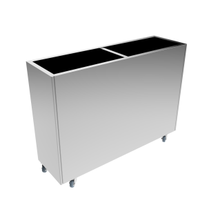 Forjado Powder Coated Café Planter Metal Galvanised Planter