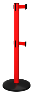 SafetyMaster Twin Retractable in Red with Red Tape