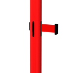 SafetyPro Twin Retractable Barrier in Red with Red Tape