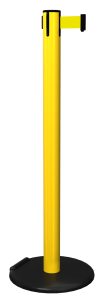 RollerSafety Retractable Barrier in Yellow with Yellow Tape