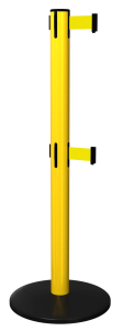 SafetyPro Twin Retractable Barrier in Yellow with Yellow Tape