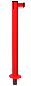 SafetyPro Retractable Floor Socket in Red with Red Tape