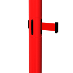 SafetyPro Twin Retractable Barrier in Red with Red Tape