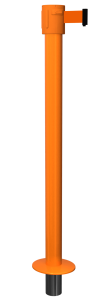 SafetyPro Retractable Floor Socket in Orange with Orange Tape