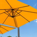 Amalfi Duo Caravita Commercial Giant Umbrellas in Yellow