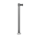 QueuePro 251 Surface Mount Retractable Barrier Post, Retracting Barrier Post, Retractable Stanchion, Metal Retractable Barrier, Commercial Retractable