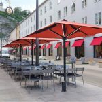 Big Ben Caravita Commercial Giant Umbrella in Red