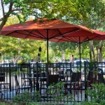 Caravita Supremo Commercial Giant Umbrella in Orange