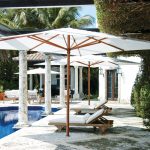 Ocean Master Max Classic Tuuci Commercial Giant Umbrellas in White