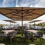 Ocean Master Max Classic Tuuci Commercial Giant Umbrellas in Beige
