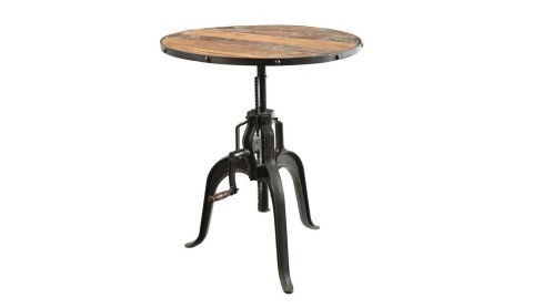 Adjustable Industrial Pub Furniture Table for Indoors or Outdoors