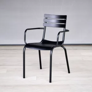 Hamsterley Stackable Armchair in Black for Indoor & Outdoor Use, Indoor & Outdoor Furniture, Indoor & Outdoor Use, Commercial Furniture, Hospitality Furniture
