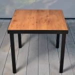 Epping Square Table - Wood Effect Top, Indoor & Outdoor Use, Commercial Furniture, Hospitality Furniture