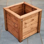 Commercial Wooden Planter - Cube Empty, Outdoor Wood Planter, Cube Planter, Commercial Planters, Restaurant Planters, Alfresco Planters