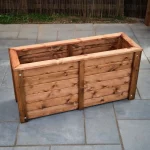 Commercial Wooden Planter - Trough Empty, Outdoor Wood Planter, Cube Planter, Commercial Planters, Restaurant Planters, Alfresco Planters