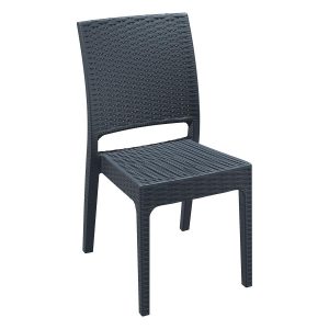 Black Orlando Stackable Chair for Indoor and Outdoor Use, Stacking Chair, Commercial Furniture, Hospitality Furniture