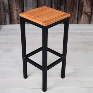 Outdoor Furniture - Thetford Bar Stool, Indoor & Outdoor Use, Commercial Furniture, Hospitality Furniture, Metal and Wooden Commercial Bar Stool