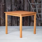Thetford Square Table Range Robinia Wood Outdoor Square Dining Table - Angle View, Indoor & Outdoor Use, Commercial Furniture, Hospitality Furniture, Outdoor Furniture