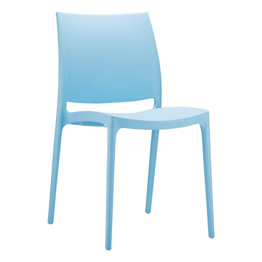 Blue Jama Stackable Chair for Indoor or Outdoor Use