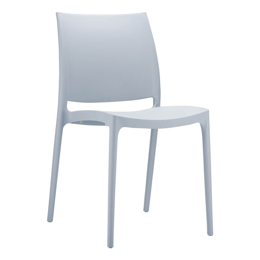 Grey Jama Stackable Chair for Indoor or Outdoor Use