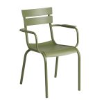 Olive Green Kerridge Stackable Armchair for Indoor and Outdoor Use