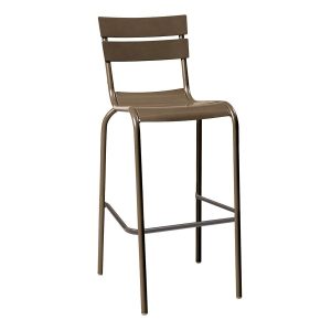 Grey Kerridge Stackable Bar Stool for Indoor & Outdoor Use, Stacking Bar Stool, Commercial Furniture, Hospitality Furniture