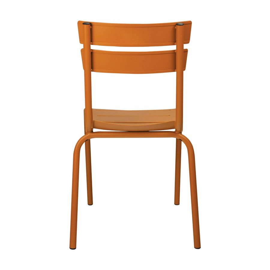Dark Ochre Kerridge Stackable Chair for Indoor and Outdoor Use - Back View