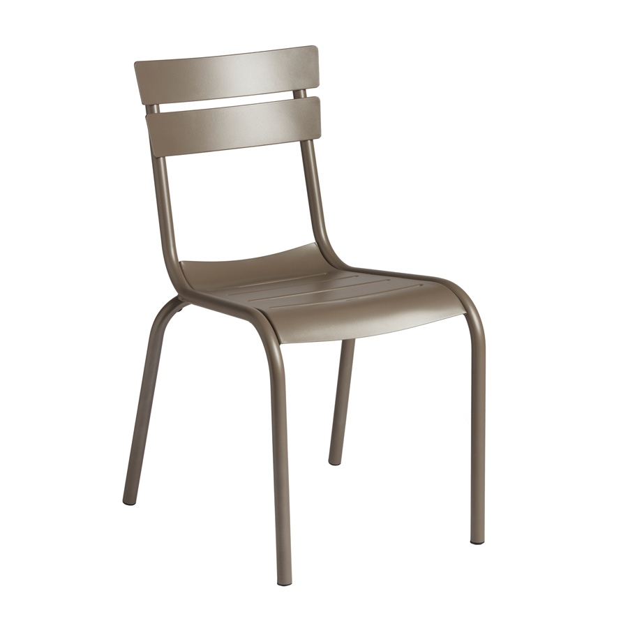 Grey Kerridge Stackable Chair for Indoor and Outdoor Use