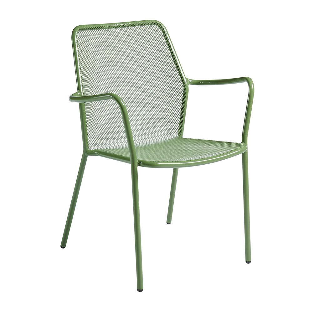 Olive Green Nova Stackable Armchair for Indoor and Outdoor Use